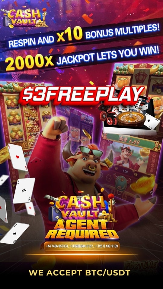 cash vault 3-dollar free play bonus